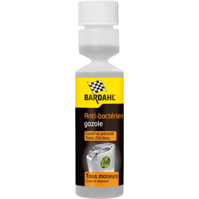 ANTIBACTERIEN GAZOLE PREVENTIF ET CURATIF - Flacon 250 ml avec doseur - BARDAHL / 3266720010669 / 63266720010661 (cc 6)