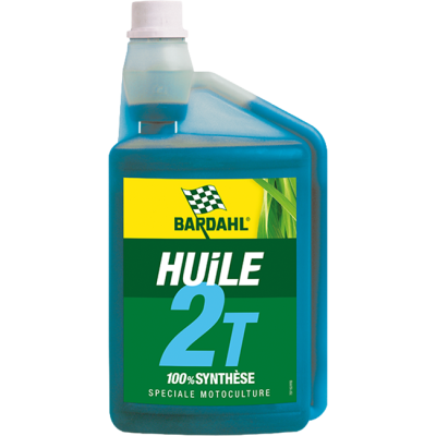 HUILE MOTEUR 2 TEMPS 100% SYNTHESE MOTOCULTURE - BIDON 1L - BARDAHL / 3266720015374 / 13266720015371 (cc 12) -