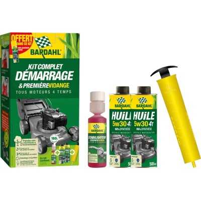 KIT DE DEMARRAGE & 1ERE VIDANGE POUR MOTEURS 4 TEMPS BARDAHL 3266720094553 / 63266720094555 (cc 6)