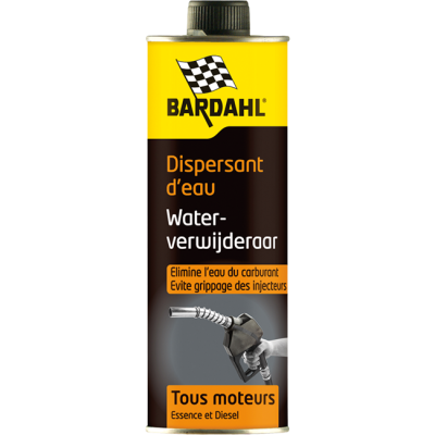 ADDITIF DISPERSANT D’EAU ESSENCE ET DIESEL - Flacon 300 ml - BARDAHL / 3266720010829 / 63266720010821 (cc 6)