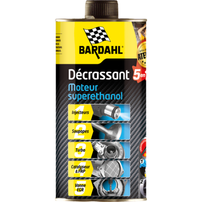 ADDITIF DECRASSANT MOTEUR SUPERETHANOL 5 EN 1 BARDAHL - Flacon 1L / 3266720012663 / 63266720012665 (cc 6)