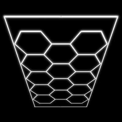ENSEMBLE DE PLAFONNIERS LED HEXAGONAUX