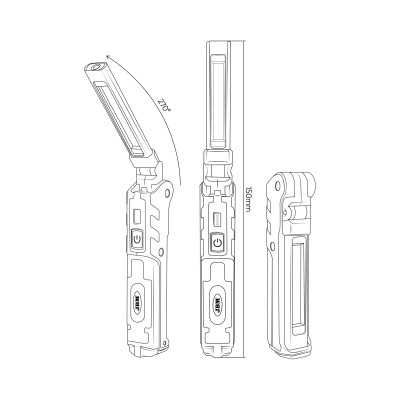 MINI LAMPE LED ARTICULÉE MAGNÉTIQUE - 360LM