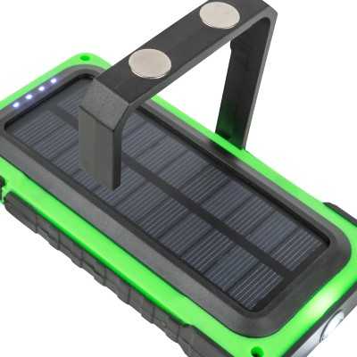 PROJECTEUR LED PORTATIF SOLAIRE RECHARGEABLE AVEC BASE MAGNÉTIQUE
