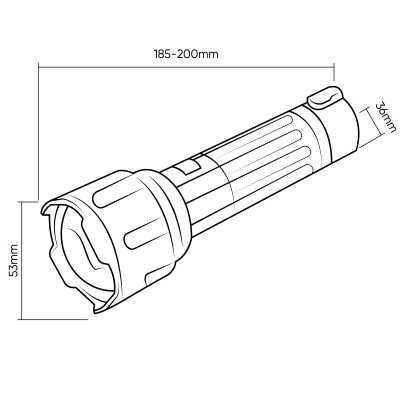 TORCHE LED MULTIFONCTION 800 LM