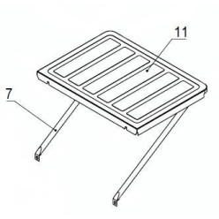 TABLE D EXTENSION ARRIERE POUR SCIE SUR TABLE