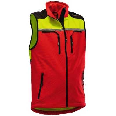 KLIMAAIR® GILET - ROUGE/JAUNE FLUO