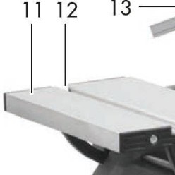 TABLE DE PONÇAGE DE LA PONCEUSE PTSG 140 B2