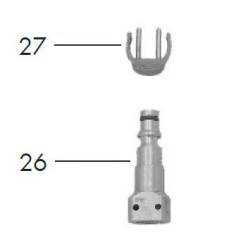 ADAPTATEUR QUICK CONNECT POUR LANCE TELESCOPIQUE PTL 4 ET NETTOYEUR HAUTE PRESSION