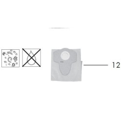 SAC A PAPIER FILTRANT POUR ASPIRATEUR NETTOYEUR PARKSIDE PWS 20 A1/ PWS 20 B2 ET C2 / PWDA 20 Li A2- 30250132/5 91105830/5