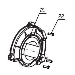 PROTECTION DISQUE + VISSERIE POUR AIGUISEUR PSG 85 B2/C2 - REF: 91102838