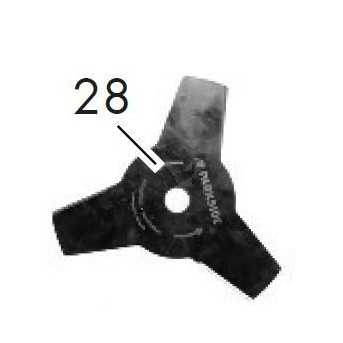 COUTEAU 3 DENTS POUR DEBROUSSAILLEUR PARKSIDE PBS 2 A1 / B2