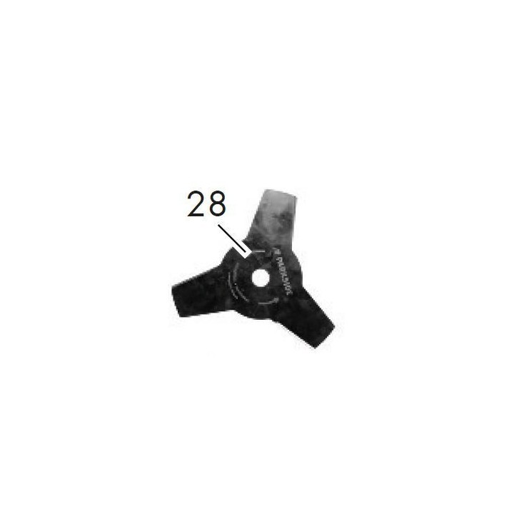 COUTEAU 3 DENTS POUR DEBROUSSAILLEUR PARKSIDE PBS 2 A1 / B2