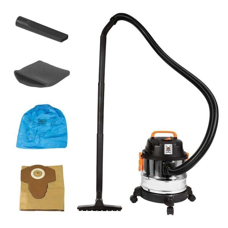 ASPIRATEUR EAU ET POUSSIÈRE DELTAFOX CUVE INOX 15 LITRES - REF : 72079489 ASPIRATEUR EAU ET POUSSIÈRE DELTAFOX CUVE INOX 15 LITRES - REF : 72079489