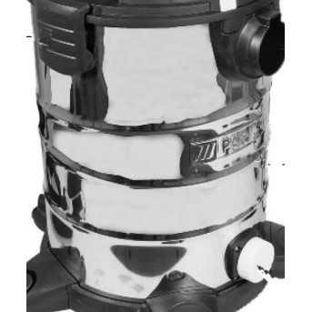 CUVE EN ACIER INOXYDABLE POUR ASPIRATEUR PARKSIDE PWD 25 A1