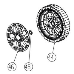 ROUE AVANT POUR SOUFFLEUR PLKSB 1800 A1