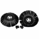 BROSSES PLATES (X2) POUR BALAYEUSE PARKSIDE PMK 24 A1 - REF: 91105903