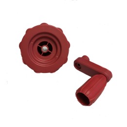 ENSEMPLE POIGNEE-VOLANT POUR SCIE SUR TABLE PARKSIDE PTKS 2000 - REF: 91106129
