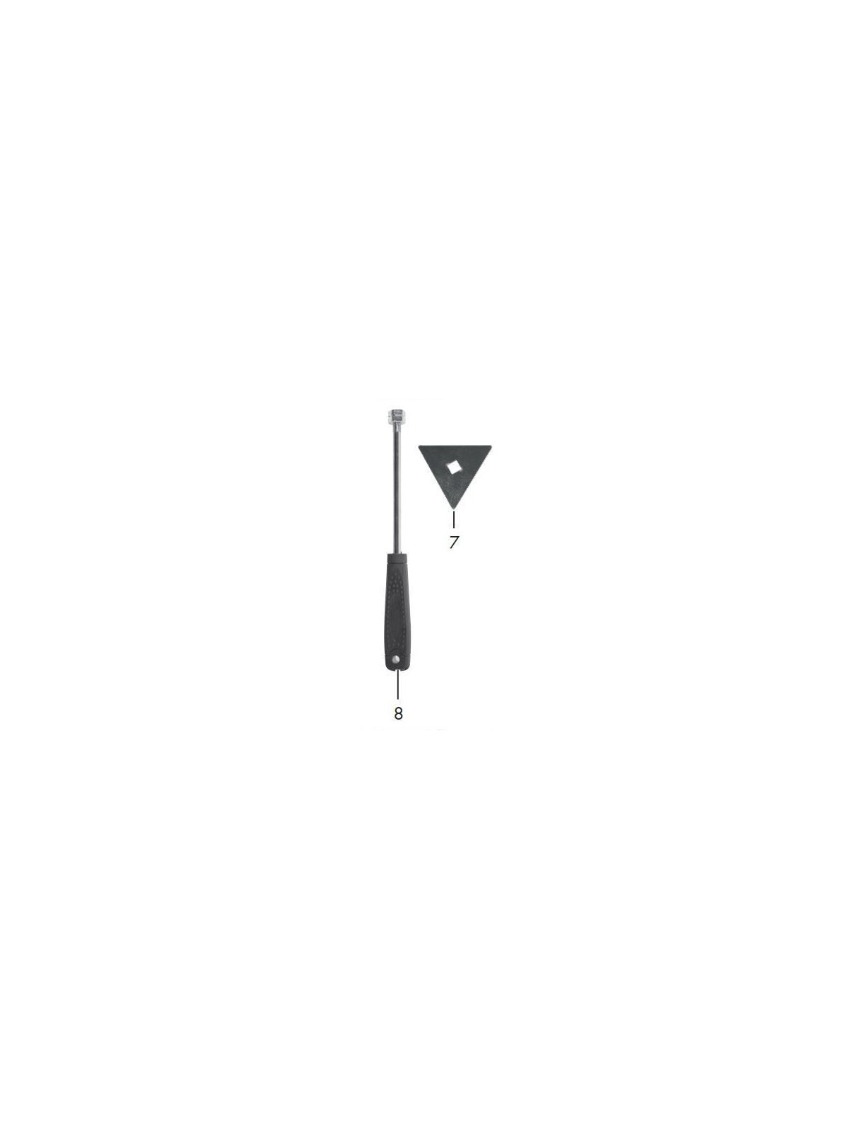 TRIANGLE EN METAL + POIGNEE POUR PISTOLET A AIR CHAUD NUMERIQUE PARKSIDE PHLGD 2000 B2 /B4