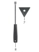 TRIANGLE EN METAL + POIGNEE POUR PISTOLET A AIR CHAUD NUMERIQUE PARKSIDE PHLGD 2000 B2 /B4
