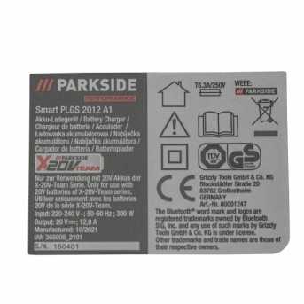 CHARGEUR DE BATTERIE SMART 20V / 12 A PARKSIDE PERFORMANCE PLGS 12 A1