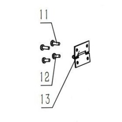 CHARNIERE PROTEGE COURROIE POUR PERCEUSE A COLONNE PARKSIDE PTBM 400 A1