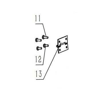 CHARNIERE PROTEGE COURROIE POUR PERCEUSE A COLONNE PARKSIDE PTBM 400 A1
