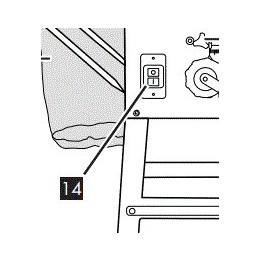 INTERRUPTEUR ON/OFF POUR SCIE CIRCULAIRE SUR TABLE PARKSIDE - REF: 91104952
