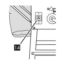 INTERRUPTEUR ON/OFF POUR SCIE CIRCULAIRE SUR TABLE PARKSIDE - REF: 91104952