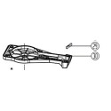 COUVERCLE DE REDUCTEUR POUR TAILLE HAIES PARKSIDE PERFORMANCE PPHSA 40 Li A1 - REF: 91106188