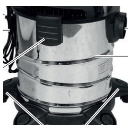 CUVE POUR ASPIRATEUR PARKSIDE PWD 20 B2 - REF: 91110107