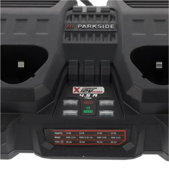 Double chargeur de batterie Parkside 12 V PDSLG 12 A2 pour les batteries de la série Parkside X 12 V Team - 80001293