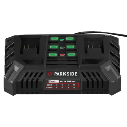 Chargeur double Parkside 20V 2x 4,5 A PDSLG 20 B1 DE/EU pour appareils de la famille Parkside X 20V - 80002909