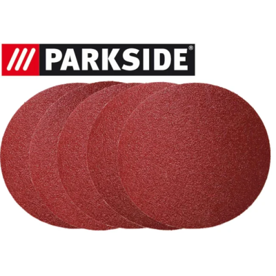 FEUILLES ABRASIVES + FEUILLE SUPPORT  G80 (LOT DE 5) POUR PONCEUSE PTSG 140 B2 - REF: 91104587