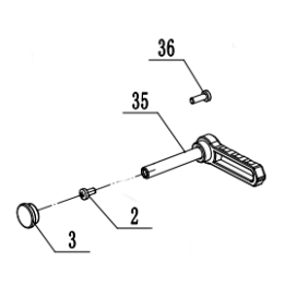 LEVIER DE DEVERROUILLAGE POUR SCIE SABRE PARKSIDE PSSA 20 Li C3 - REF: 91110330