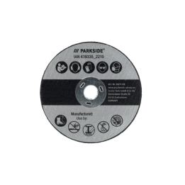 DISQUE A TRONCONNER POUR MEULEUSE D'ANGLE SANS FIL PARKSIDE PWSAM 20 Li A1 - REF: 30211128