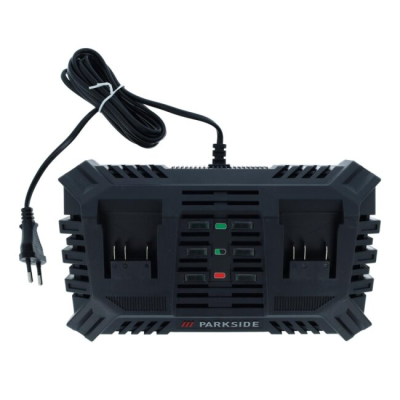 Chargeur double Parkside 20V 2x 4,5 A PDSLG 20 B1 DE/EU pour appareils de la famille Parkside X20V TEAM - REF: 80002908
