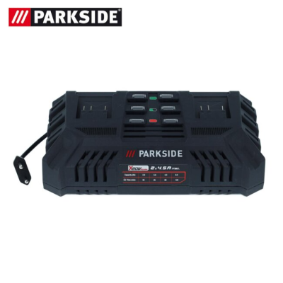 Chargeur double Parkside 20V 2x 4,5 A PDSLG 20 B1 DE/EU pour appareils de la famille Parkside X20V TEAM - REF: 80002908