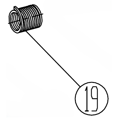 RESSORT HELICOÏDAL POUR TRONCONNEUSES PARKSIDE - REF:...