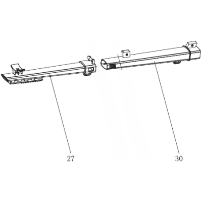 TUBE DE SOUFFLAGE POUR ASPIRATEURS / SOUFFLEURS DE FEUILLES PARKSIDE - REF: 91120319
