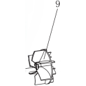 TURBINE POUR ASPIRATEURS / SOUFFLEURS DE FEUILLES PARKSIDE - REF: 91120316