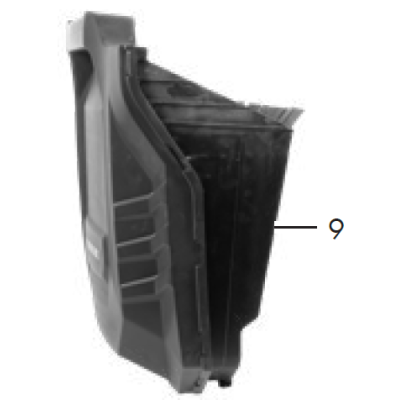 BAC A POUSSIERE POUR BALAYEUSE SUR BATTERIE PARKSIDE - REF: 91110271