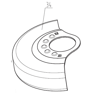 CAPOT DE PROTECTION POUR MEULEUSE SUR BATTERIE PARKSIDE - REF: 91106220